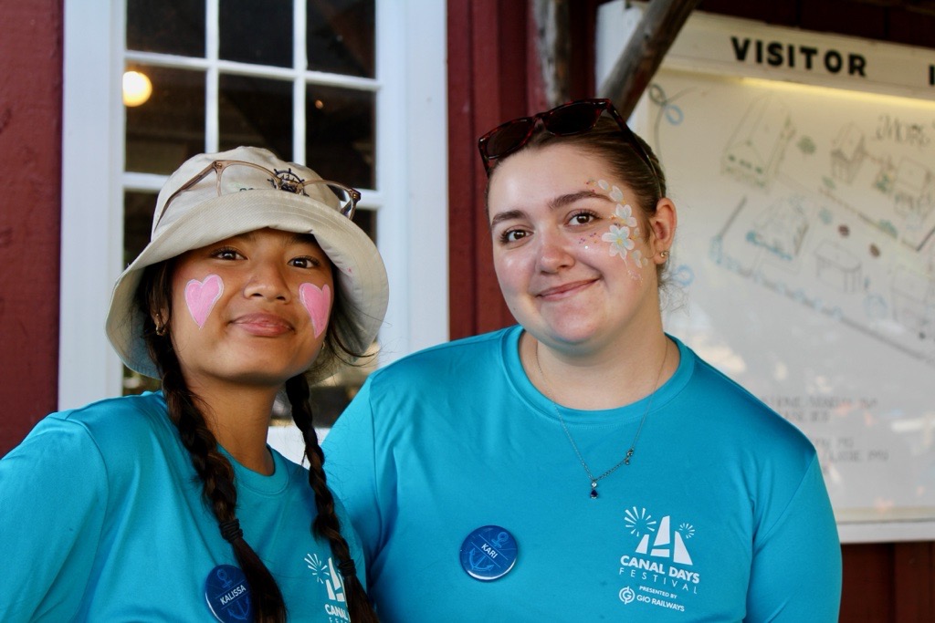 Kalissa working at Canal Days
